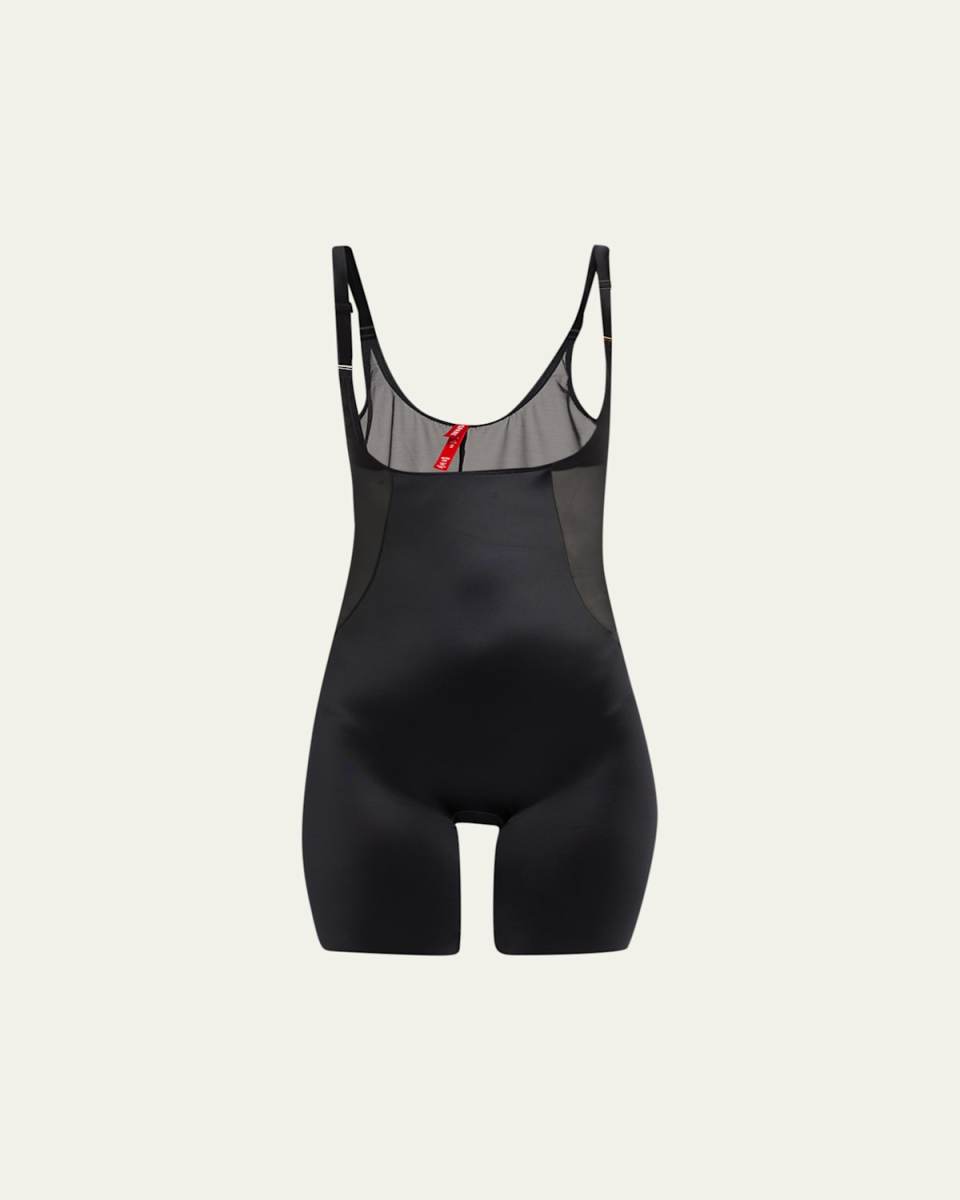 Open-Bust Mid-Thigh Shaping Bodysuit
