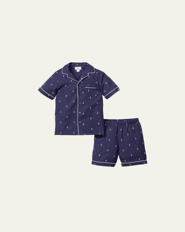 Kid's La Mer Classic Pajama Shorts Set, Size 6M-14