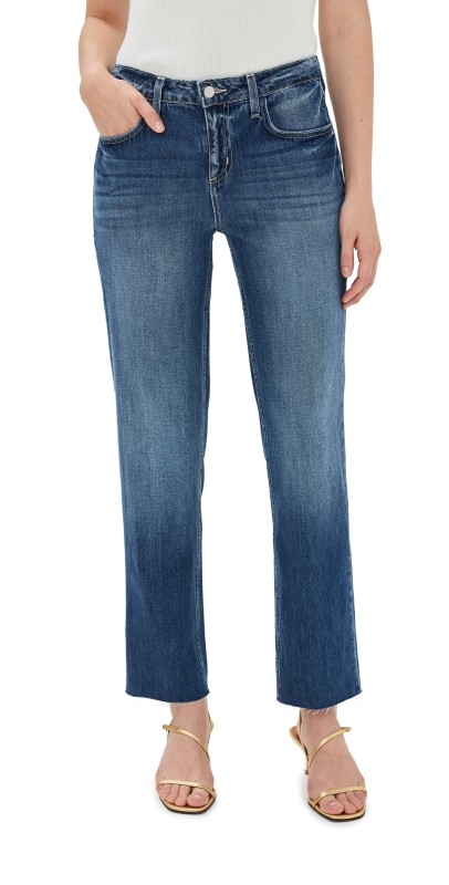 L'AGENCE Milana Low Rise Stovepipe Jeans Brentwood