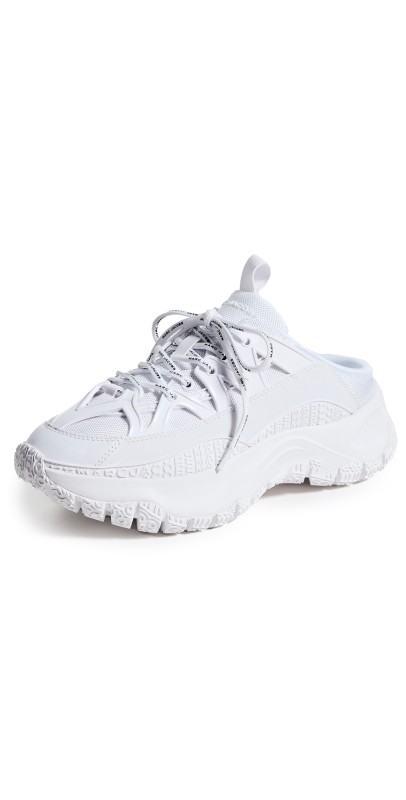 Marc Jacobs The Lazy Hiker Mules Cotton White