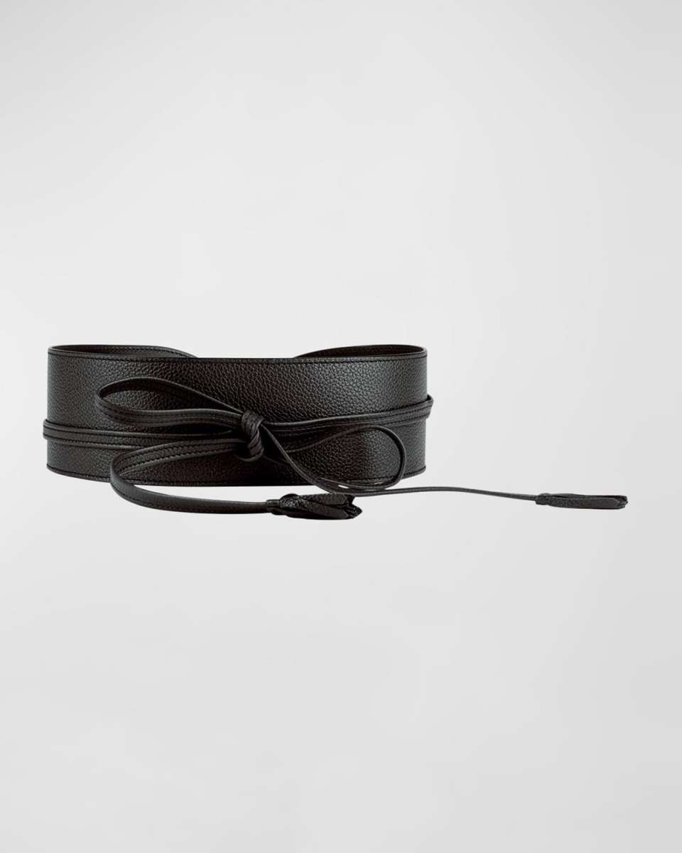 L'ingenieuse Pebbled Leather Belt
