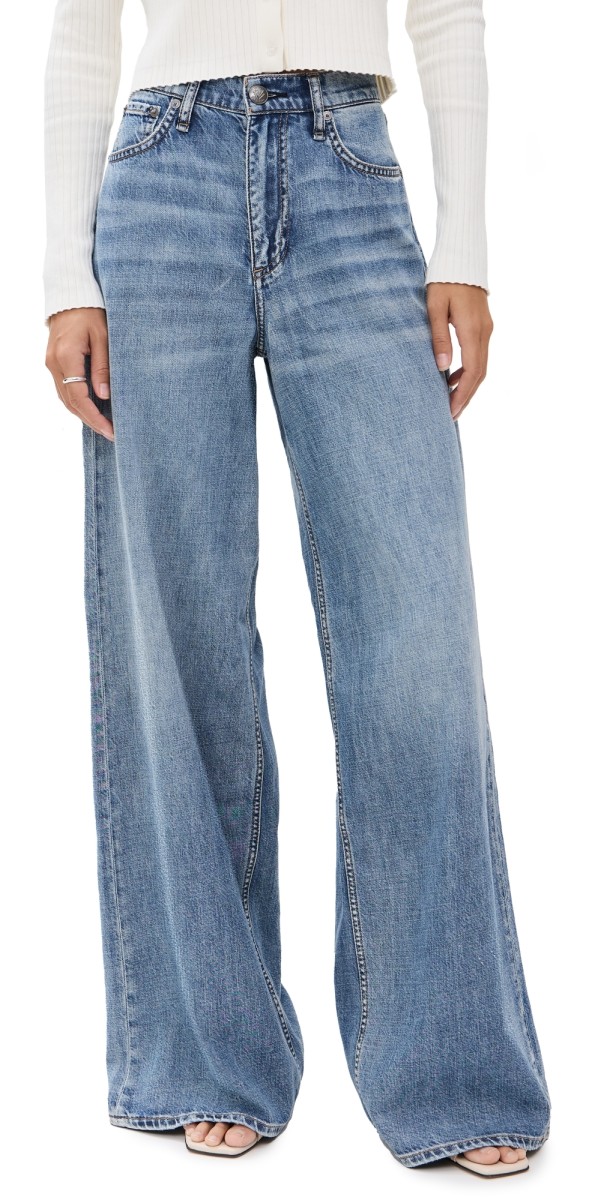 rag & bone Featherweight Sofie High Rise Wide Jeans Beverly