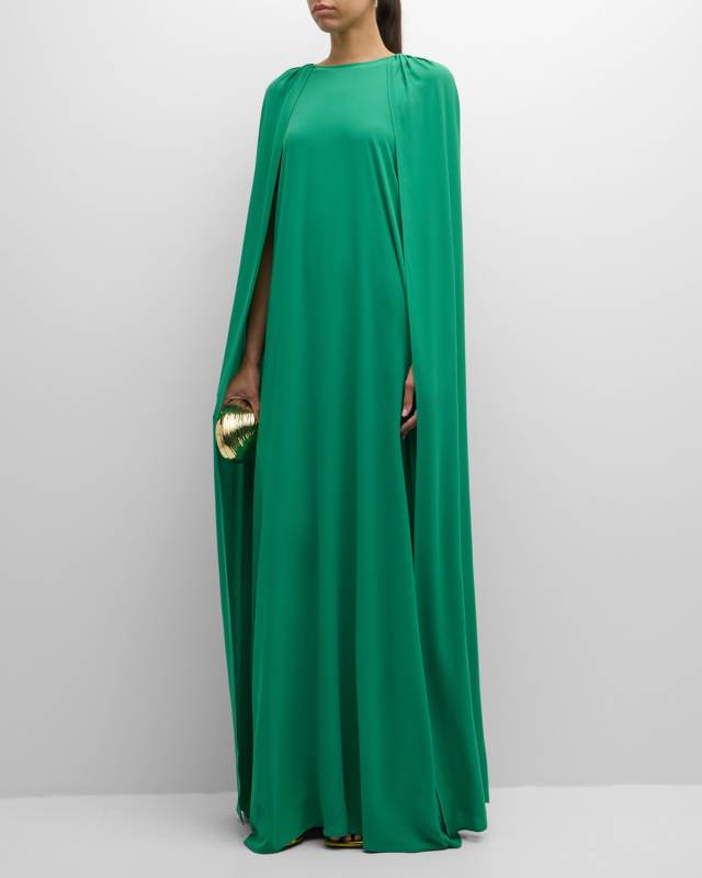 Minnie Cape Maxi Dress