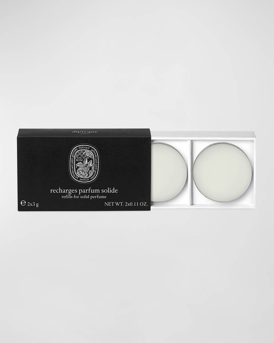 Eau Rose Solid Perfume Refills, 2 x 0.1 oz.