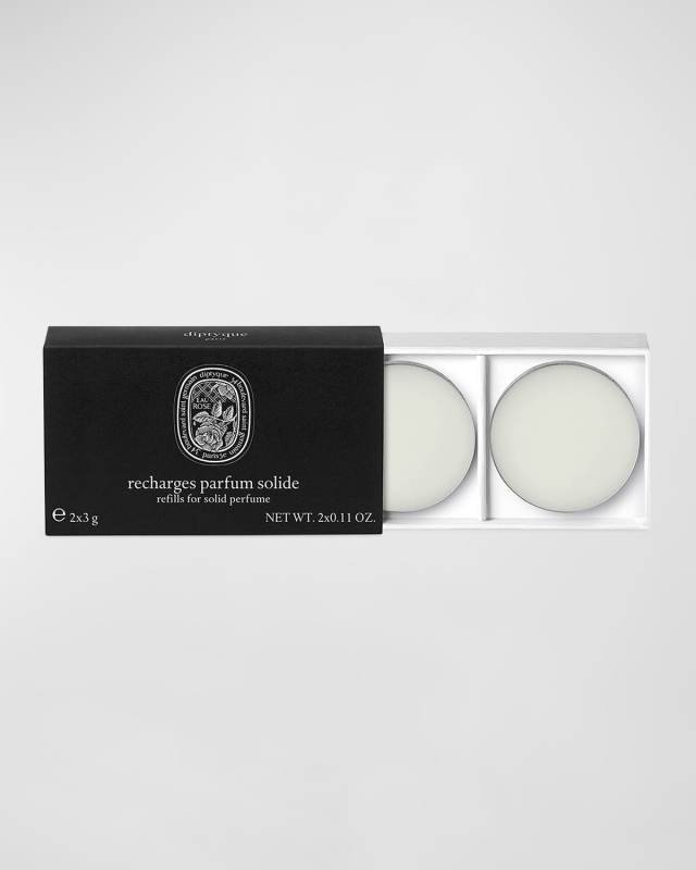 Eau Rose Solid Perfume Refills, 2 x 0.1 oz.