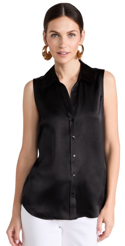 L'AGENCE Emmy Sleeveless Blouse Ivory