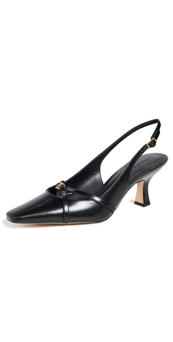 Coach Rowyn Slingback Pumps Black