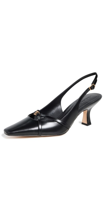 Coach Rowyn Slingback Pumps Black