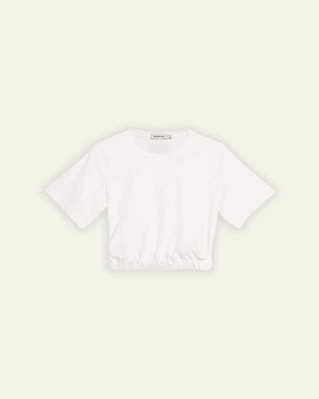 Jojo Cropped Short-Sleeve Cotton T-Shirt