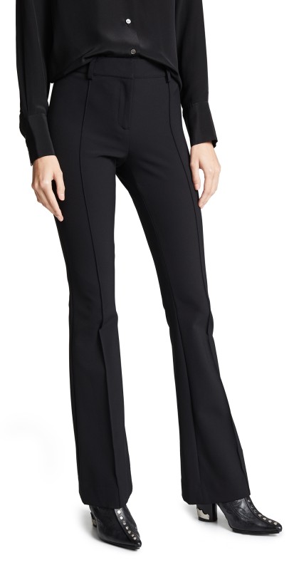 Veronica Beard Hibiscus Flare Pants Black