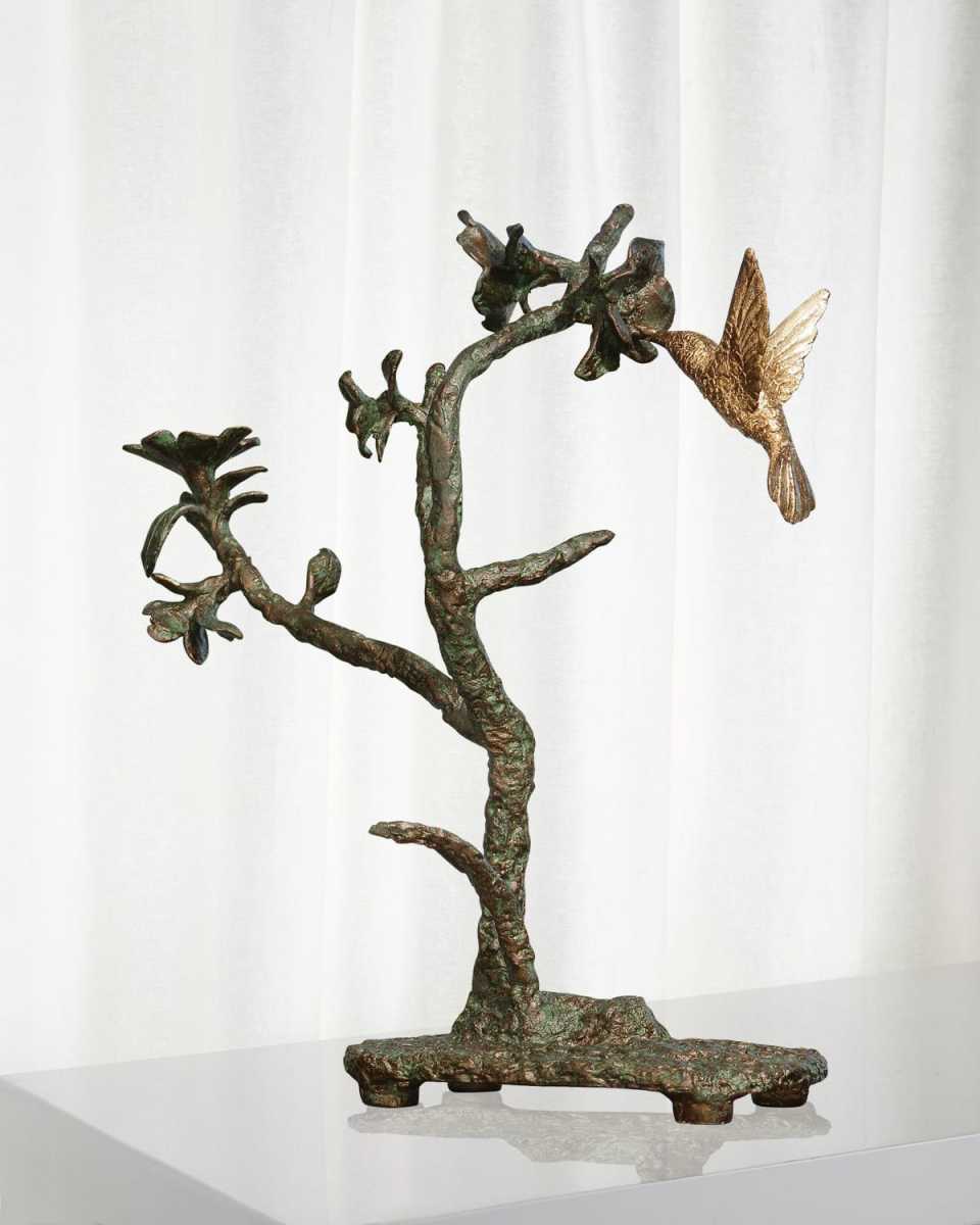 Hummingbird Verdi Sculpture