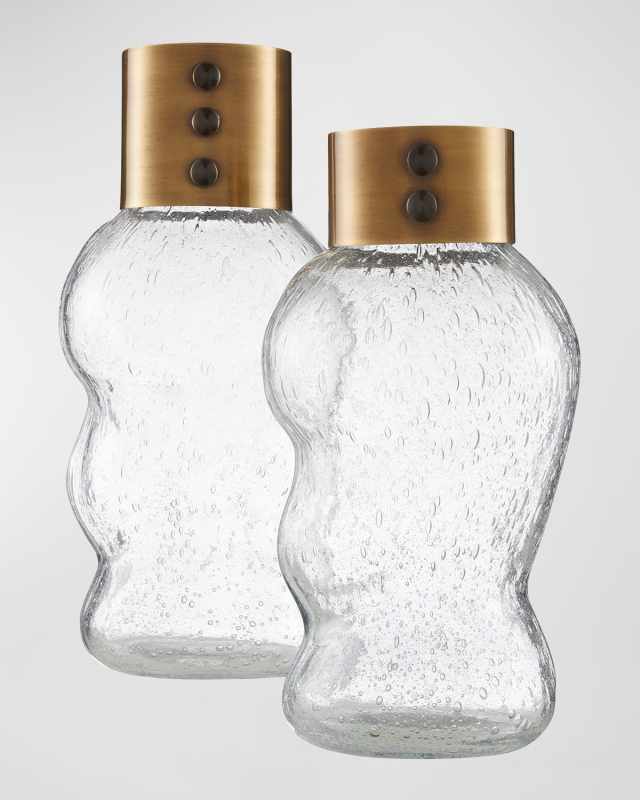 Decker Glass Vases, Set of 2