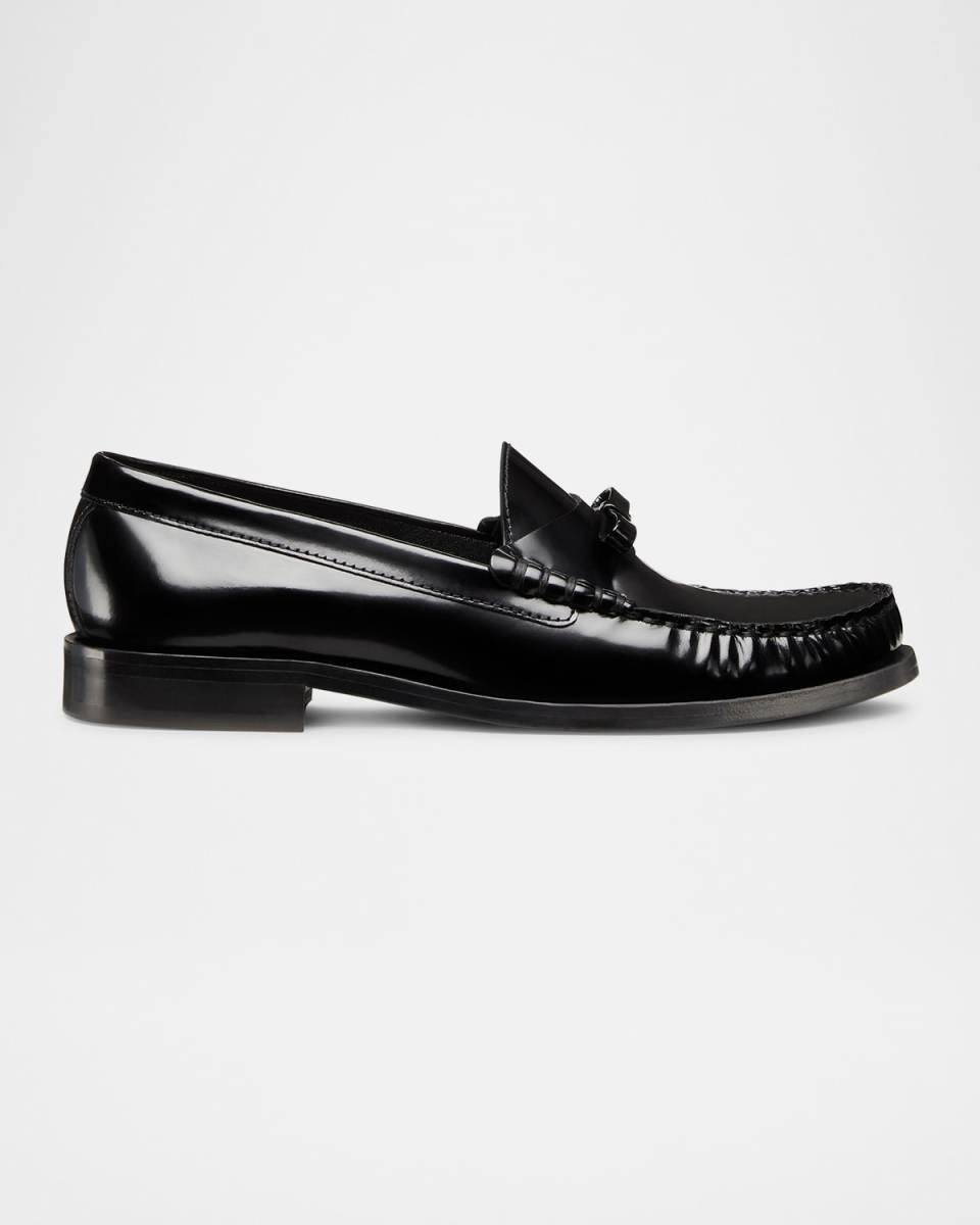 Lottie Leather Bow Loafers