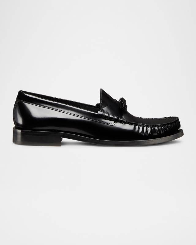 Lottie Leather Bow Loafers
