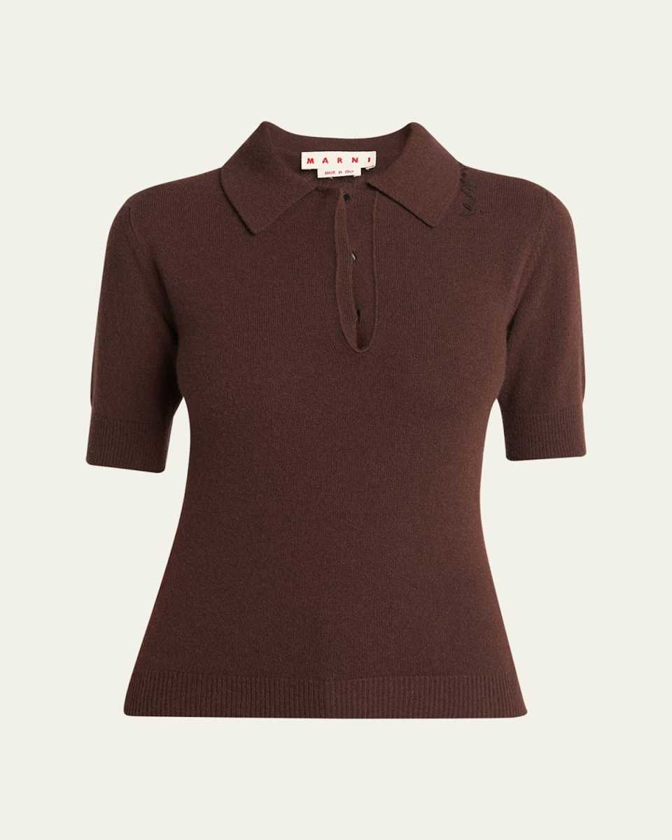 Slim Polo Wool Cashmere Sweater