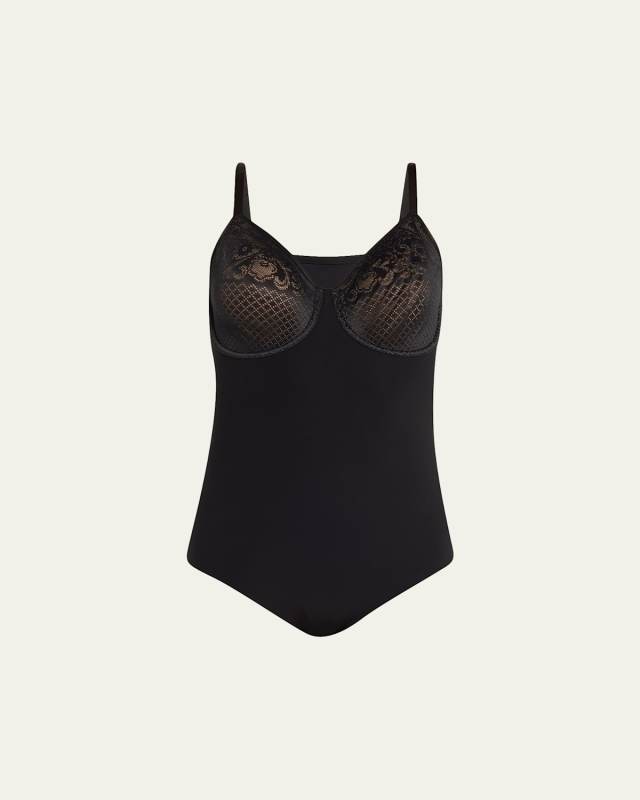 Visual Effects Mesh-Top Bodysuit