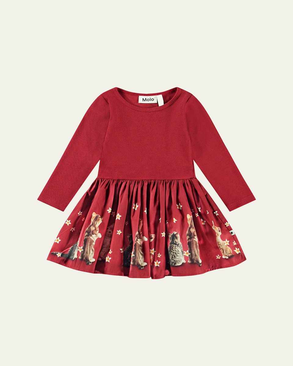 Girl's Candi Combo Dress, Size 6M-2