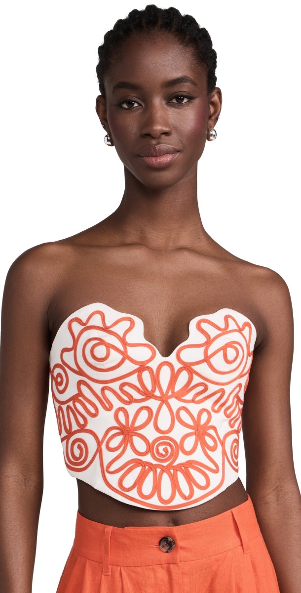 MARA HOFFMAN Lena Top Poppy White