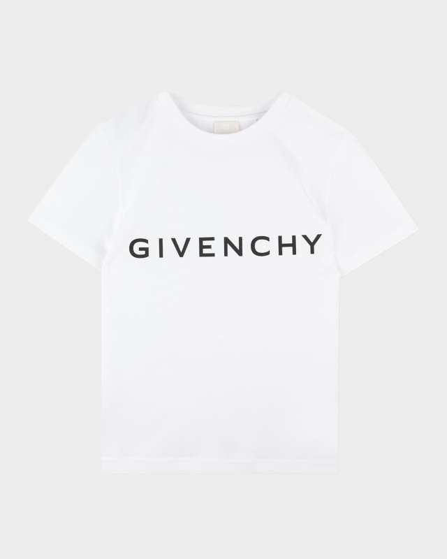 Boy's Contrast Logo-Print T-Shirt, Size 8-14