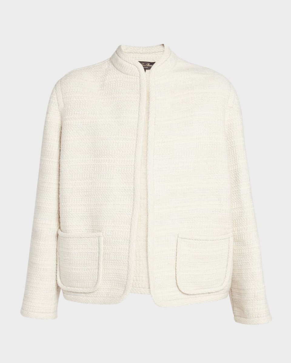 Kiso Cashmere Tweed Short Jacket
