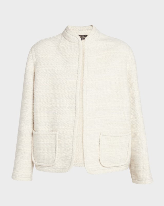 Kiso Cashmere Tweed Short Jacket