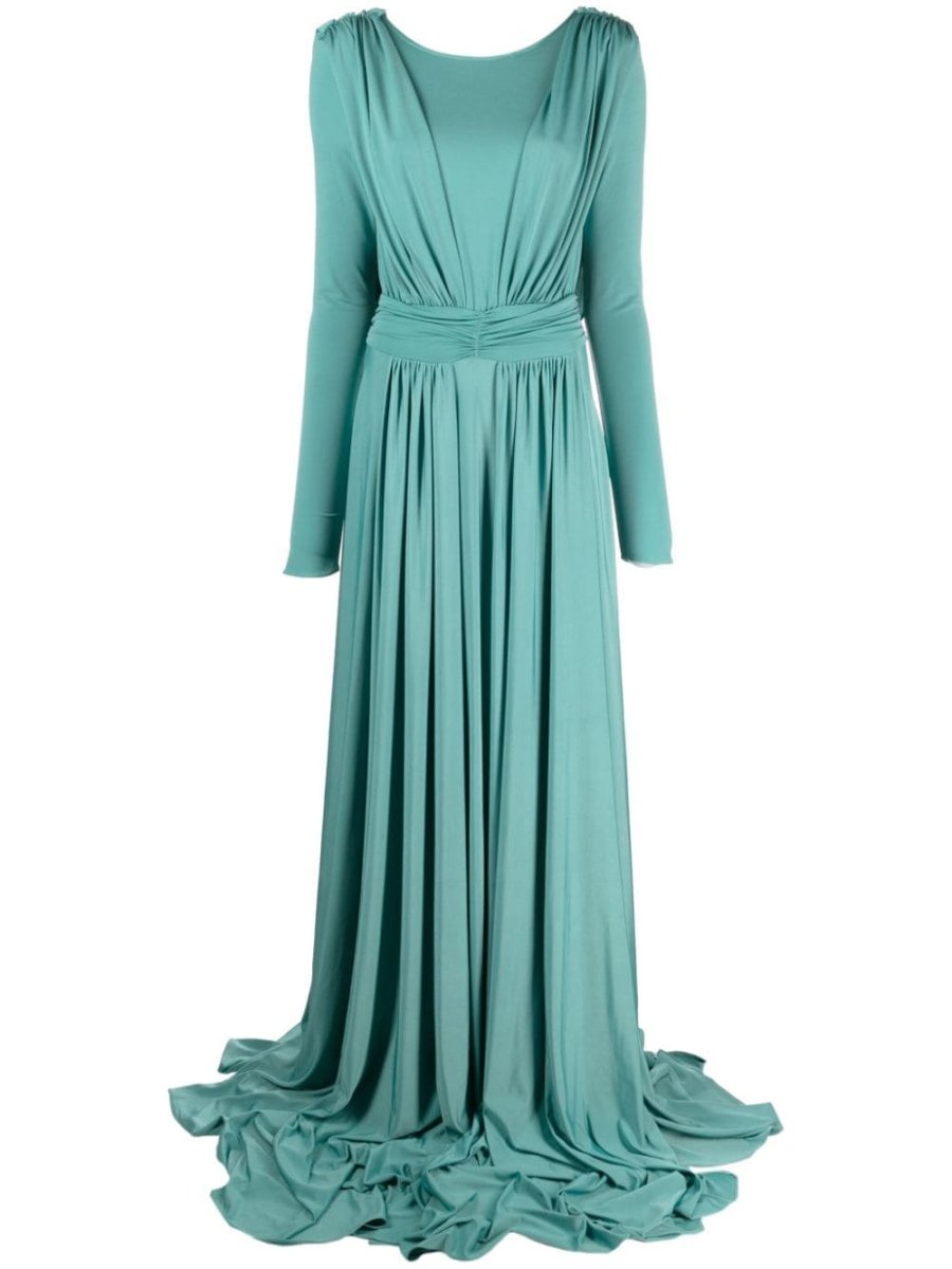 Light Flowers cowl-effect maxi dress