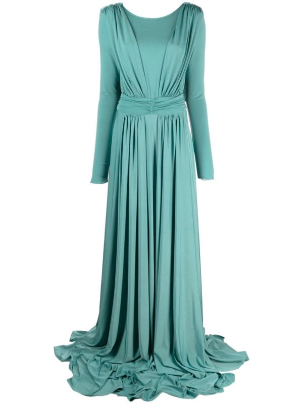 Light Flowers cowl-effect maxi dress