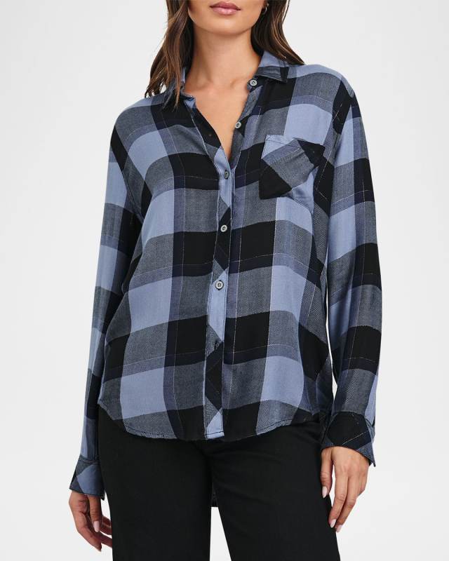 Hunter Plaid Button-Front Shirt