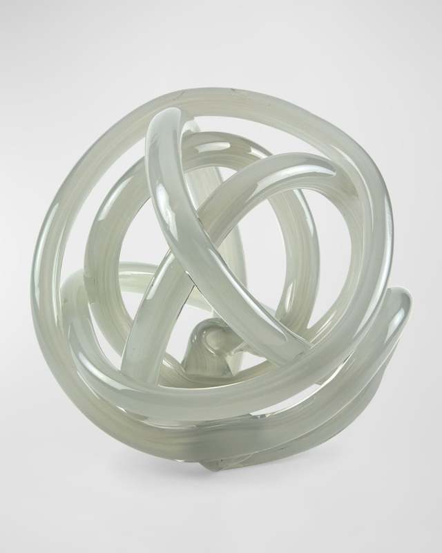 Glass Knot Decorative Accent