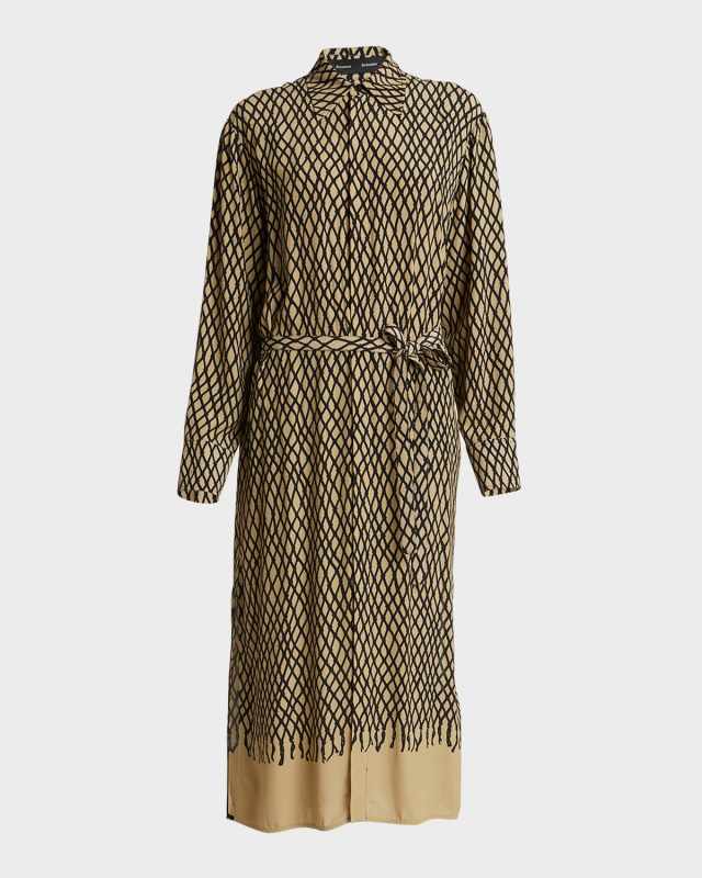 Bailey Printed Crepe Shirtdress