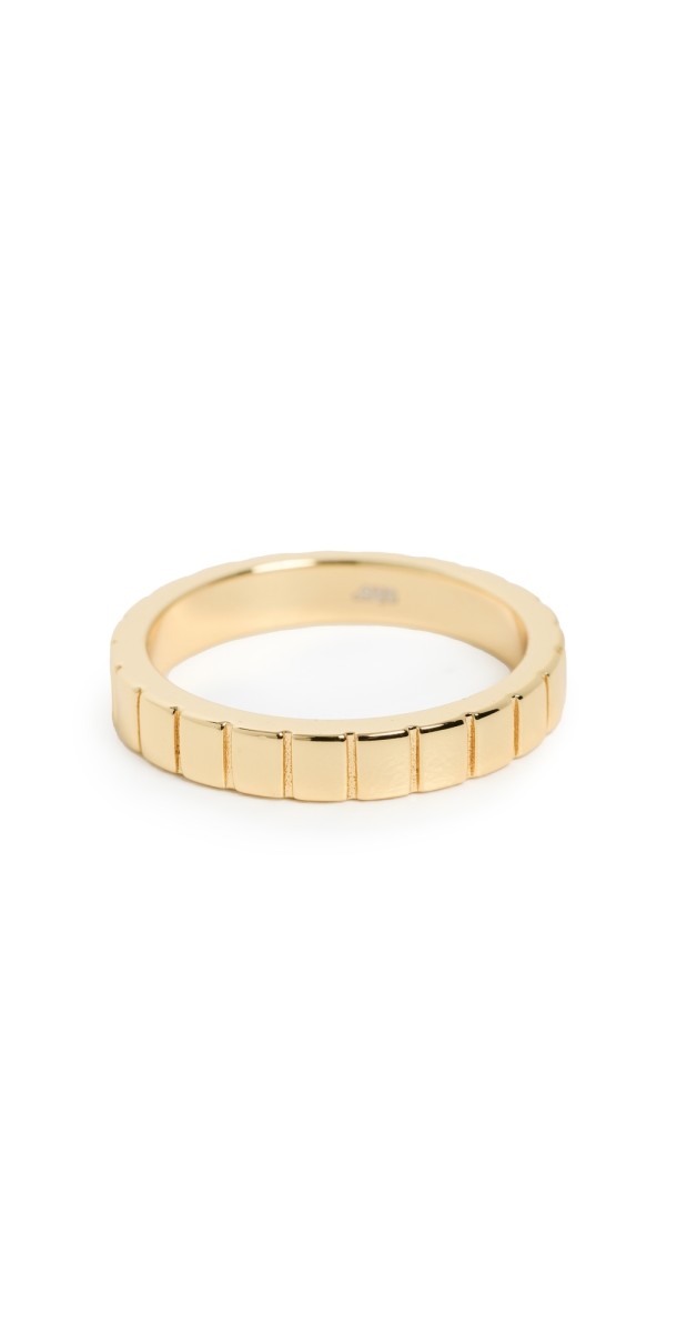 MÉGA Fluted Band Ring Gold