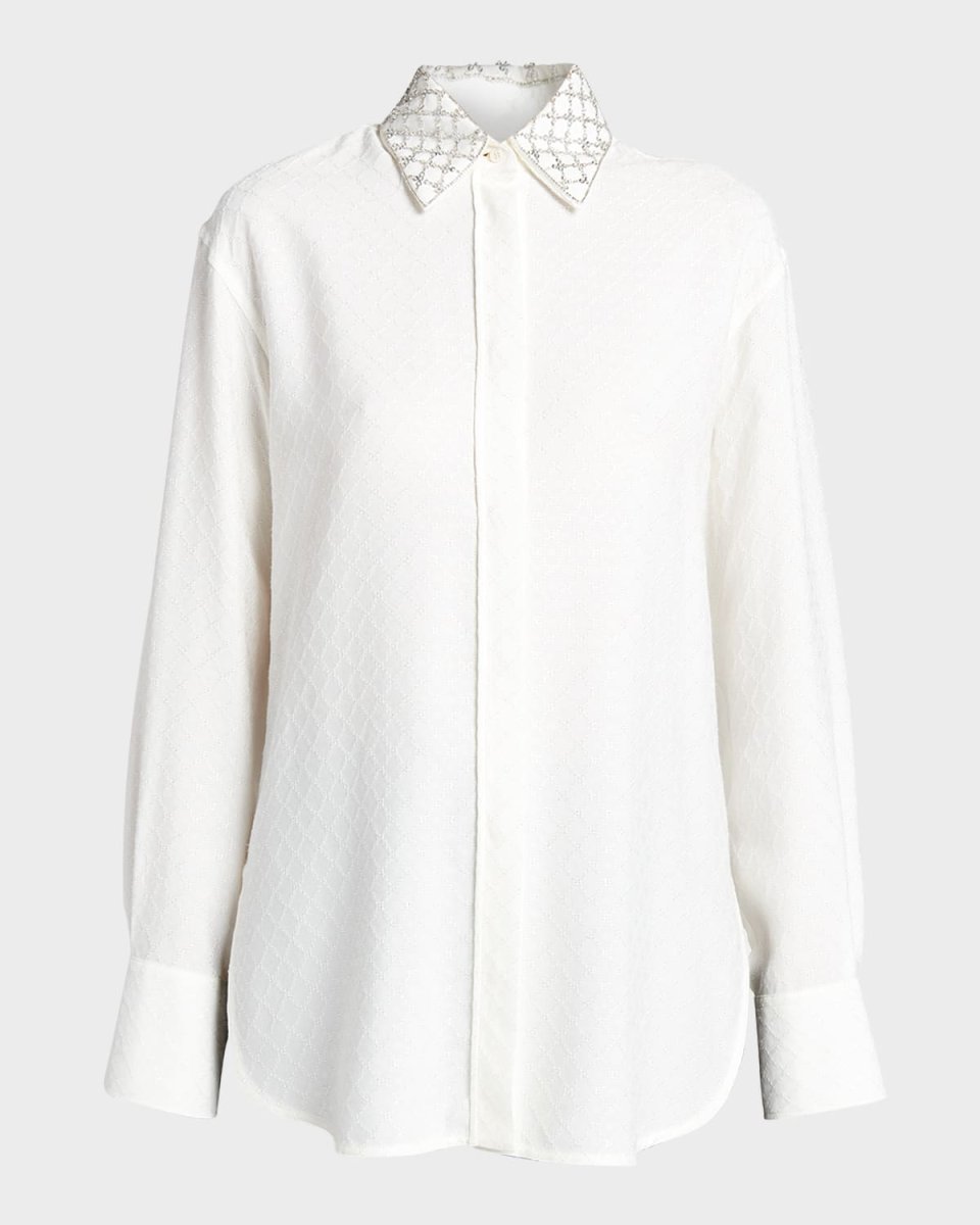 Journey Embroidered Boyfriend Shirt