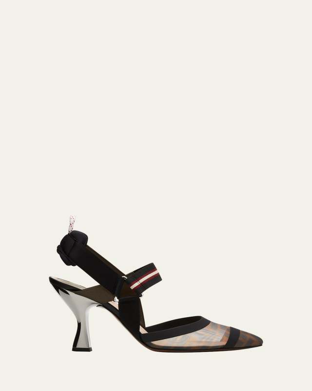 Colibri Slingback Mesh Pumps