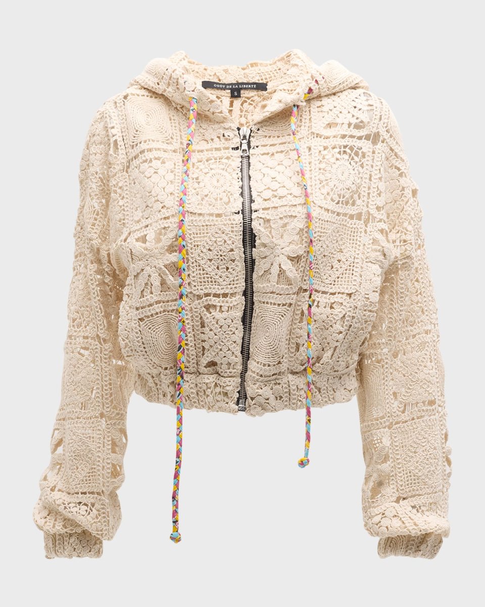 Gina Cropped Zip Hoodi
