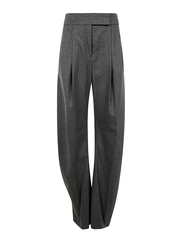 The Attico Pantalons Décontractés - Gris