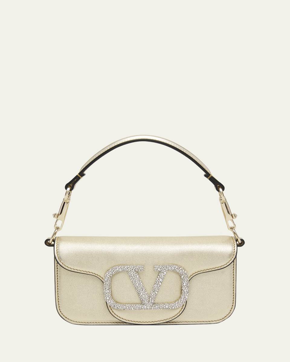 Loco Small VLOGO Metallic Shoulder Bag