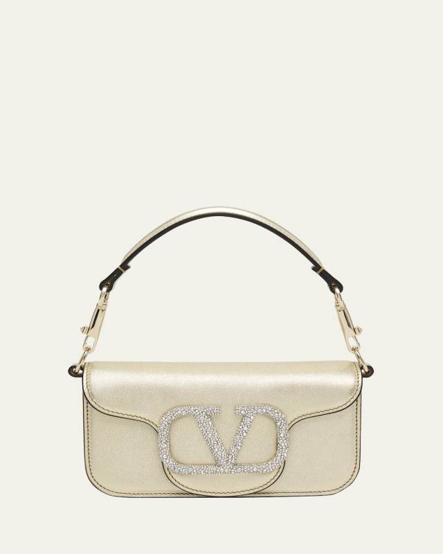 Loco Small VLOGO Metallic Shoulder Bag