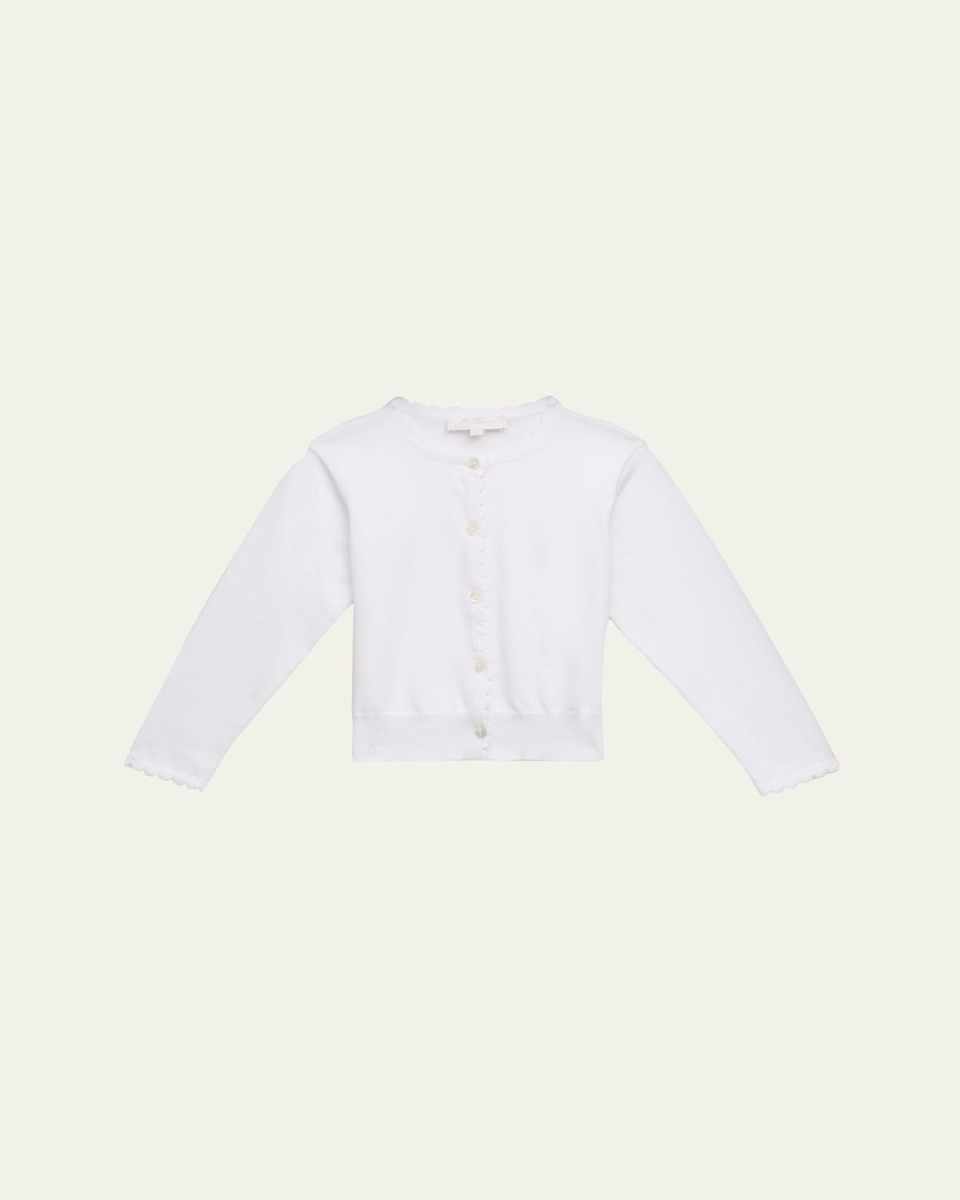 Scallop Edge Cotton Cardigan