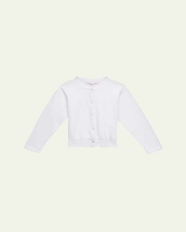 Scallop Edge Cotton Cardigan