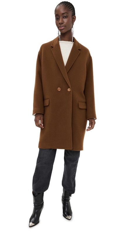 Isabel Marant Efegozi Coat Brown