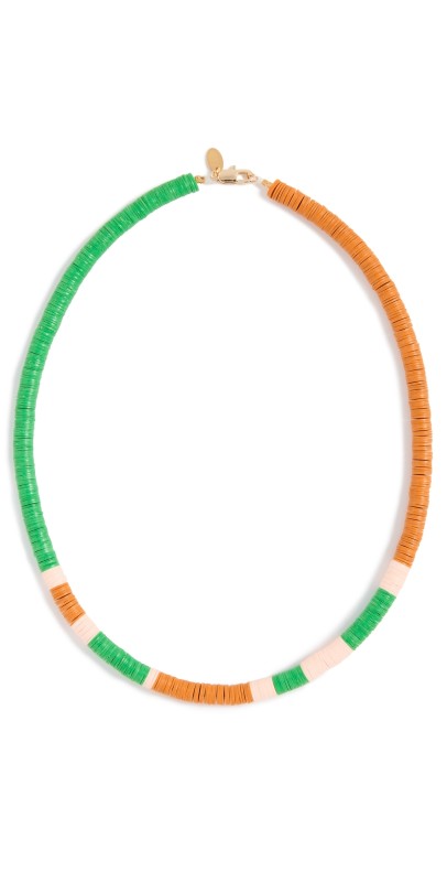Maison Monik Sirikit Necklace VERT/ORANGE/ROSE PALE