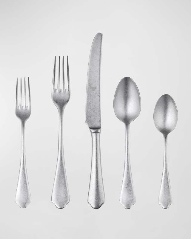 Dolce Vita Pewter 20-Piece Flatware Set