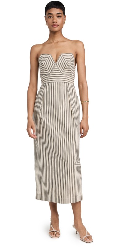 MARA HOFFMAN Rina Dress Black Cream