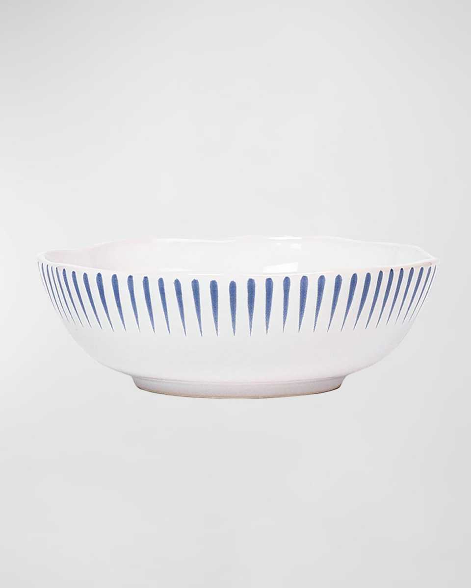 Sitio Stripe Delft Blue Coupe Bowl