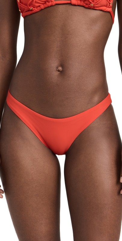 PQ Swim Basic Ruched Full Bikini Bottoms Milos
