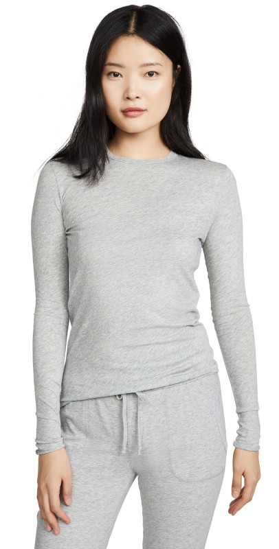 Skin Long Sleeve Tee Heather Grey