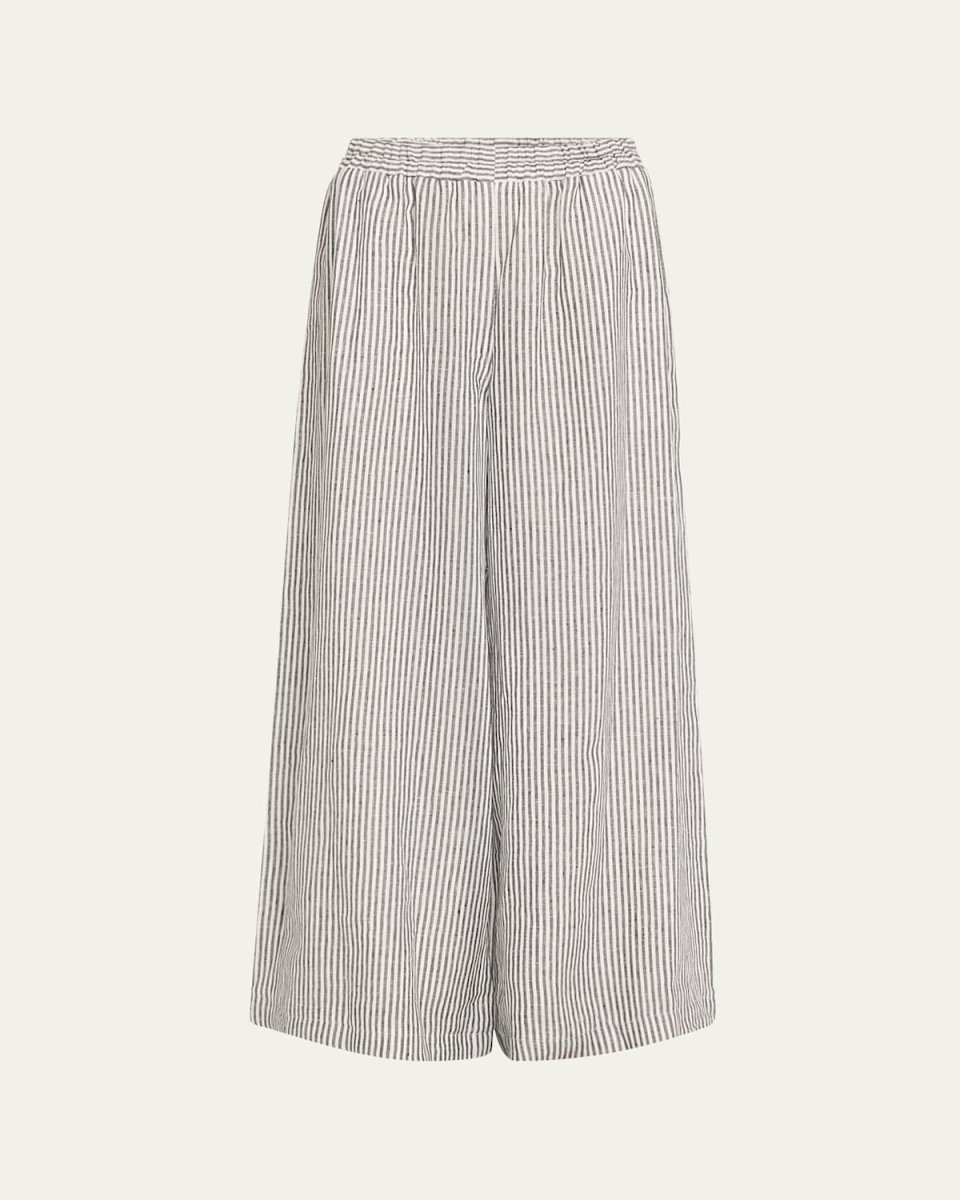 Ticking Stripe Ultra Wide Trousers