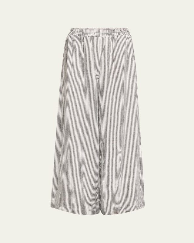 Ticking Stripe Ultra Wide Trousers