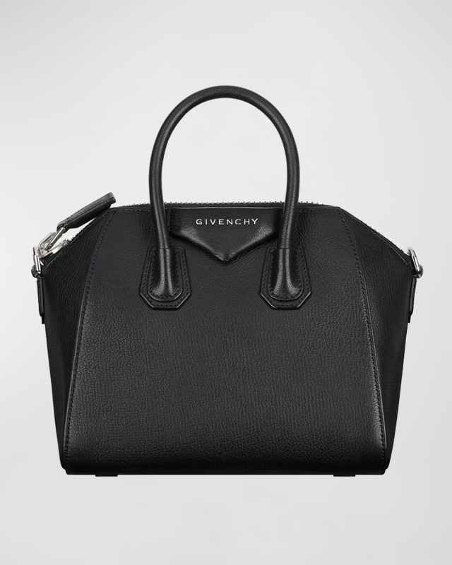 Antigona Mini Top Handle Bag in Grained Leather