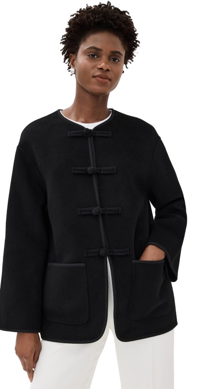Róhe Double Face Traditional Jacket Black